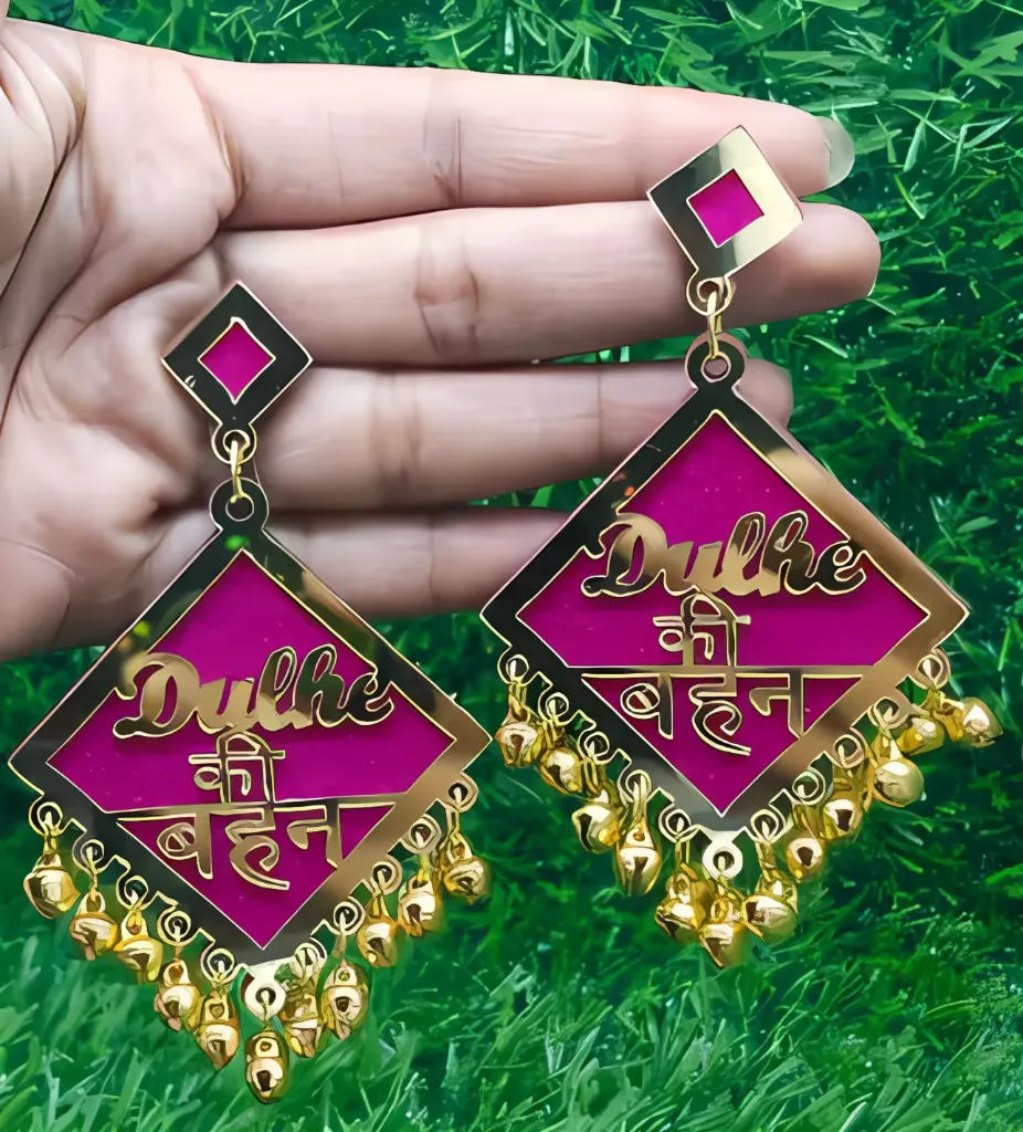 Dulhe Ki Bahan Earrings Set for Haldi, Mehndi & Ring Ceremony_SKU-543309218