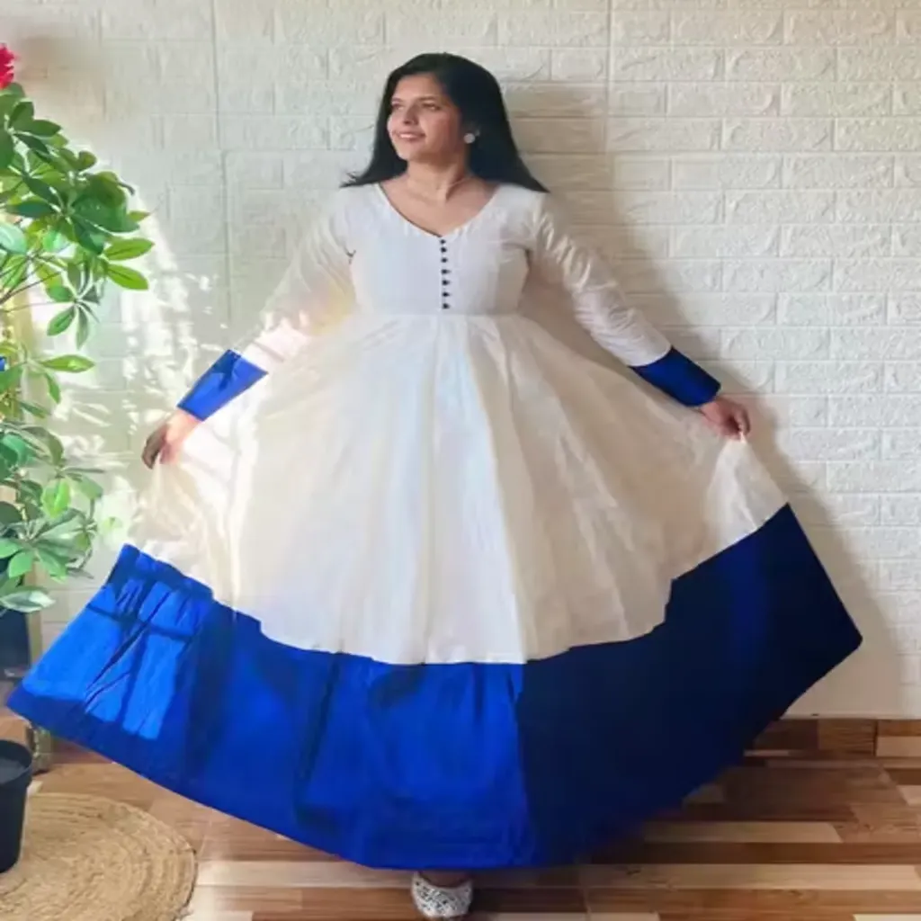 Elegant Solid Dress for Women | Premium Taffeta Silk Short Sleeve Outfit (M)