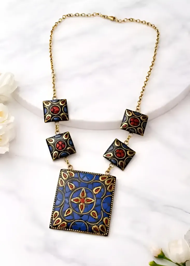 Viral Oxidised Silver Choker Set: The Perfect Boho-Chic Look_SKU-439854027